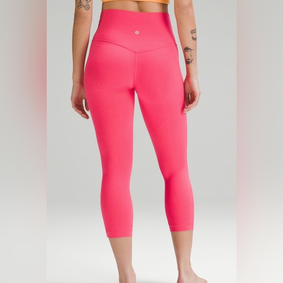 NWT Lululemon Align Crop 23” Leggings HR Size 14 Sonic Pink - Picture 1 of 9